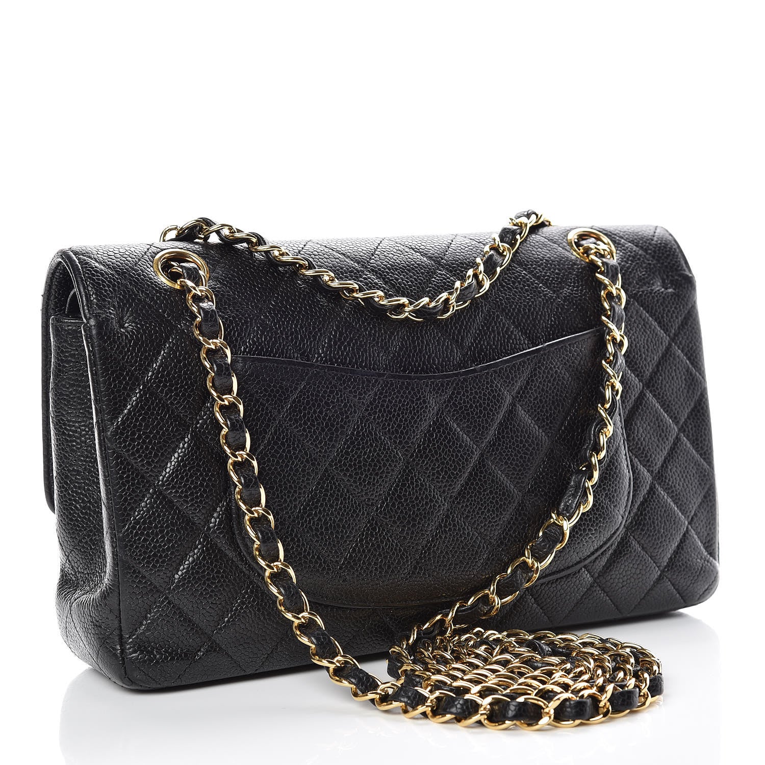 Chanel Caviar Quilted Medium Double Flap Black 3 of 19