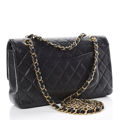 Chanel Caviar Quilted Medium Double Flap Black 3 of 19