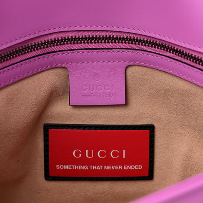 Gucci Calfskin Matelasse Medium GG Marmont Shoulder Bag Candy Mousse 6 of 11