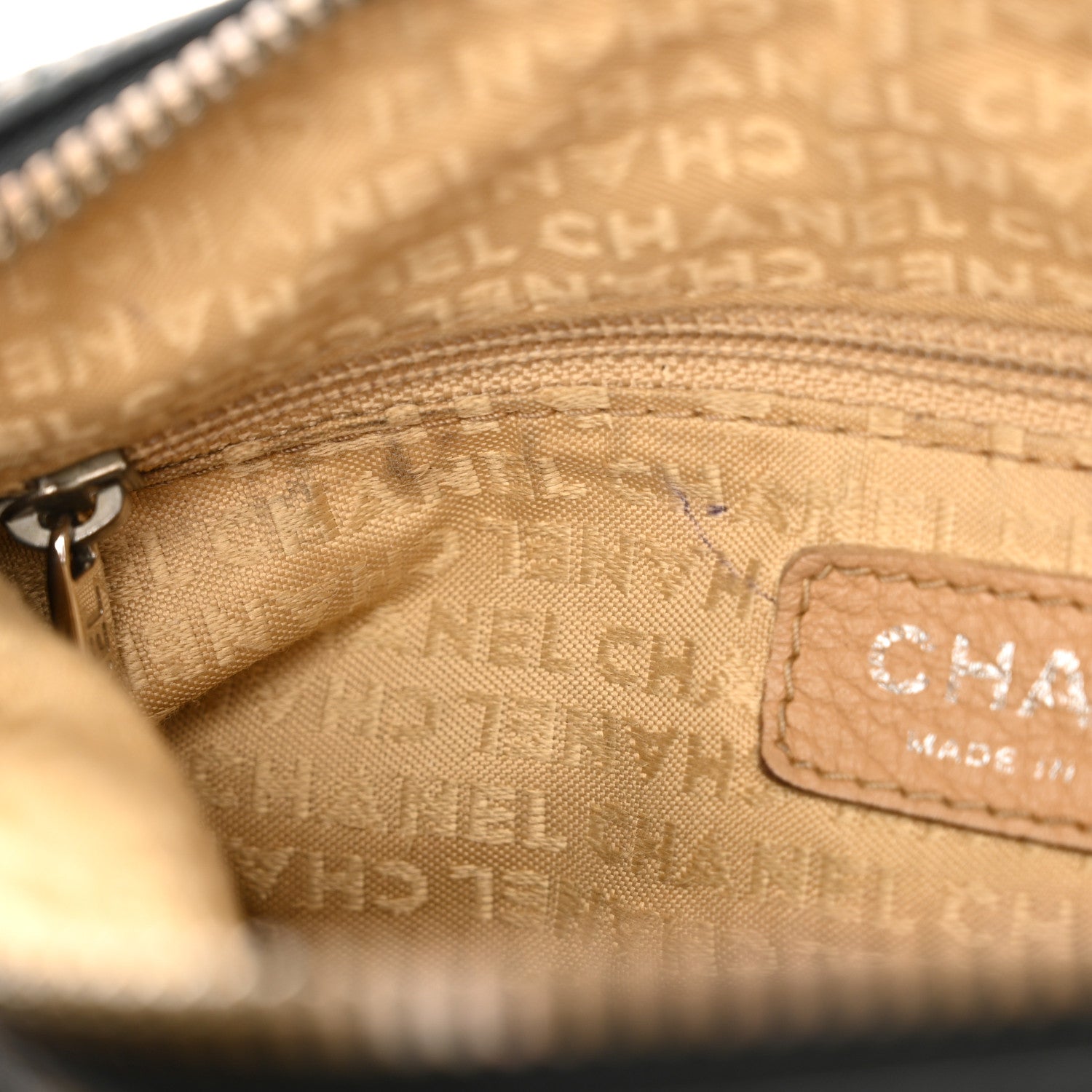 Chanel Grained Calfskin Tassel Shoulder Bag Black 7 of 13