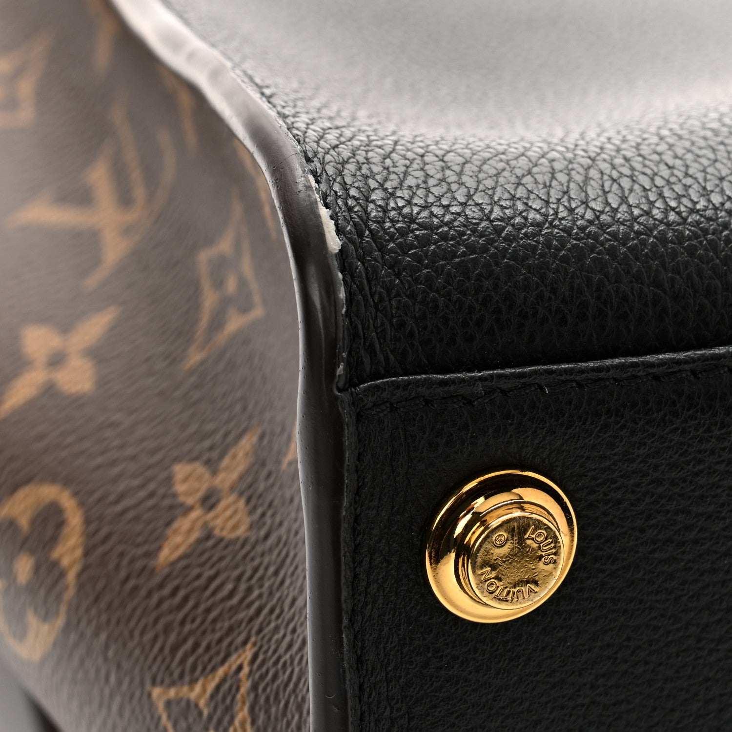 Louis Vuitton Calfskin Monogram On My Side Black 10 of 10