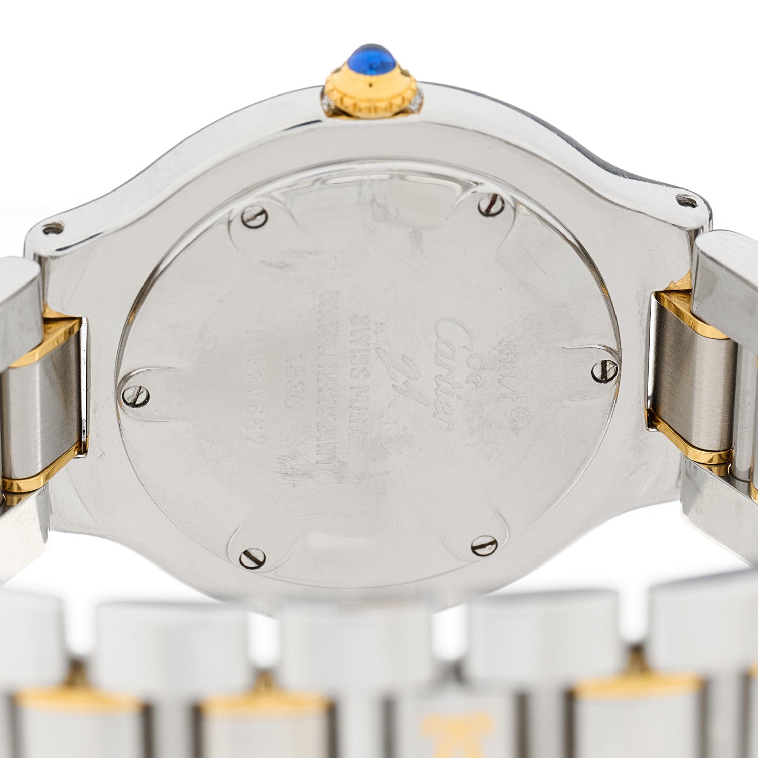 Cartier Stainless Steel 18K Yellow Gold 31mm Must De 21 Quartz Watch 4 of 4