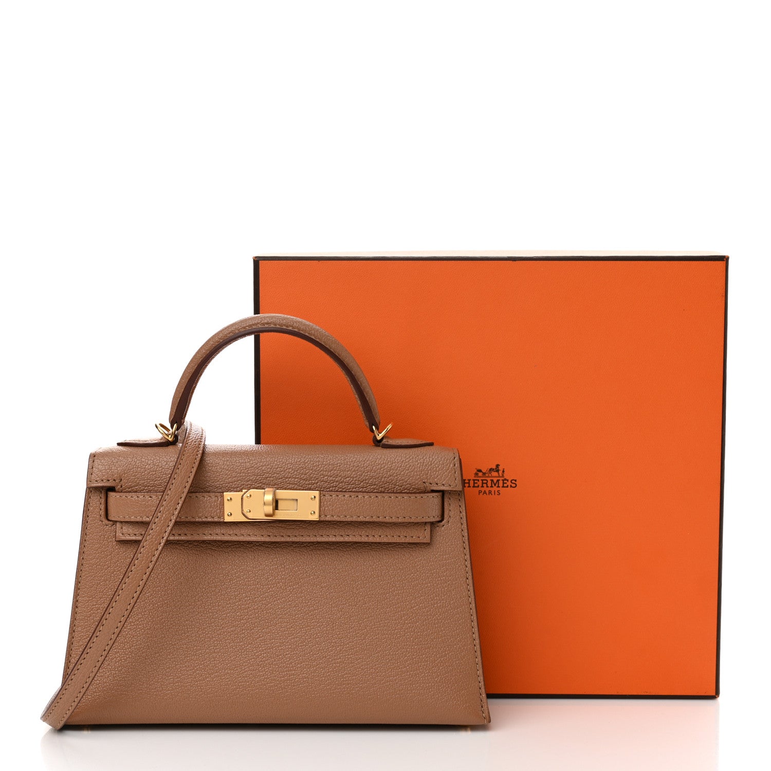 Hermes Chevre Mysore Mini Kelly Sellier 20 Quebracho 12 of 12