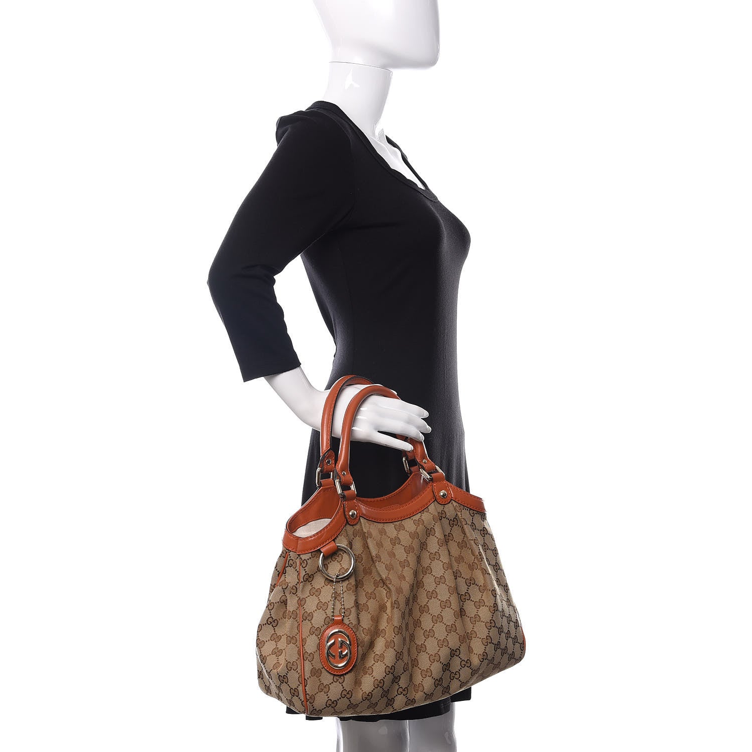 Gucci Monogram Medium Sukey Tote Orange 2 of 16