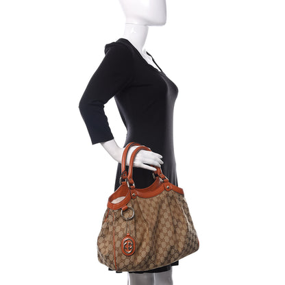 Gucci Monogram Medium Sukey Tote Orange 2 of 16