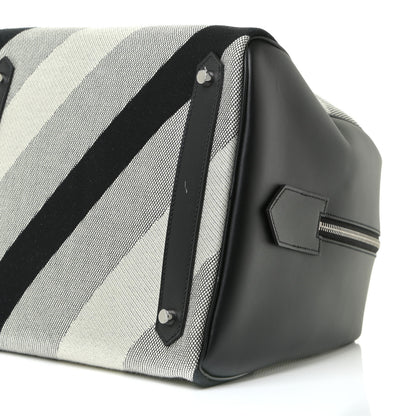 Hermes Toile H Sombrero II Bayadere Cavour Bag Ecru Black 8 of 13