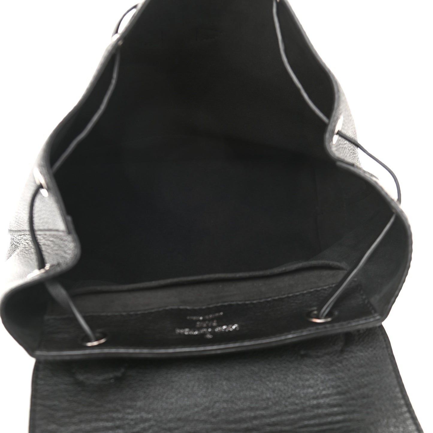 Calfskin Lockme Backpack Black