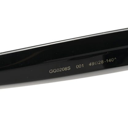 Gucci Acetate Crystal Star Round Frame Sunglasses GG0208S Black Black 5 of 8