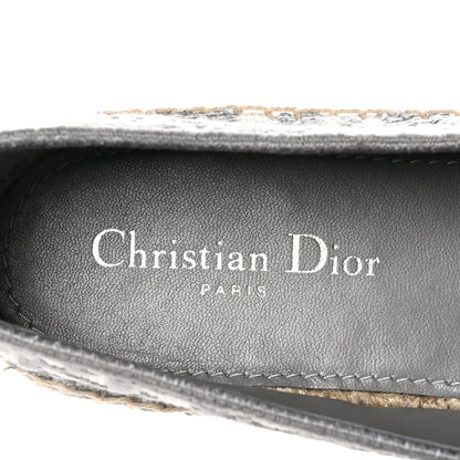 Christian Dior CHRISTIAN DIOR Oblique Embroidered Granville 15mm Espadrilles 41 Grey Stone 7 of 9