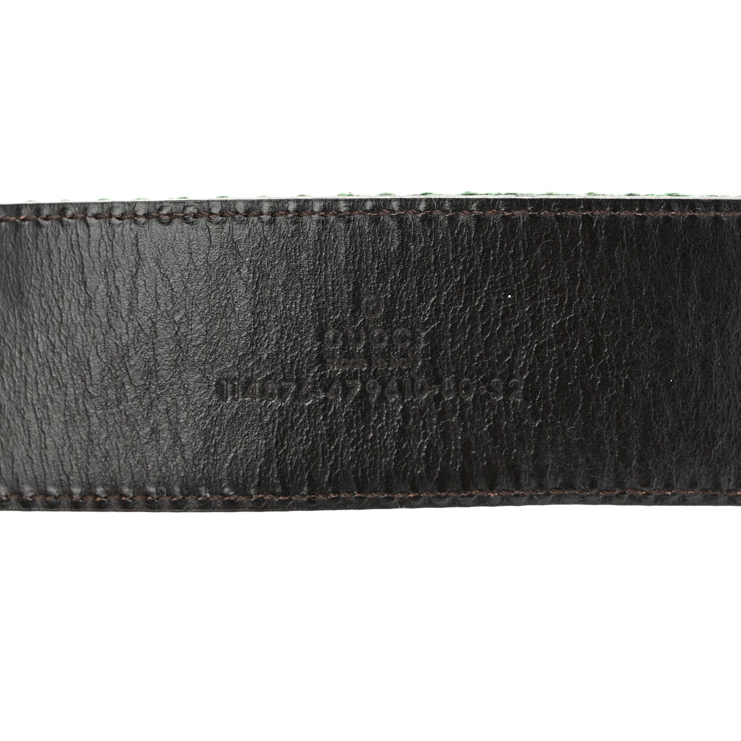 Gucci Canvas Web Interlocking G Belt 80 32 Green Pink 5 of 6