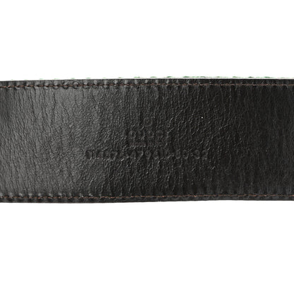 Gucci Canvas Web Interlocking G Belt 80 32 Green Pink 5 of 6
