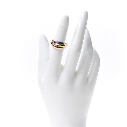 Cartier 18K Pink Yellow White Gold Classic Les Must De Trinity Ring 52 6 2 of 5