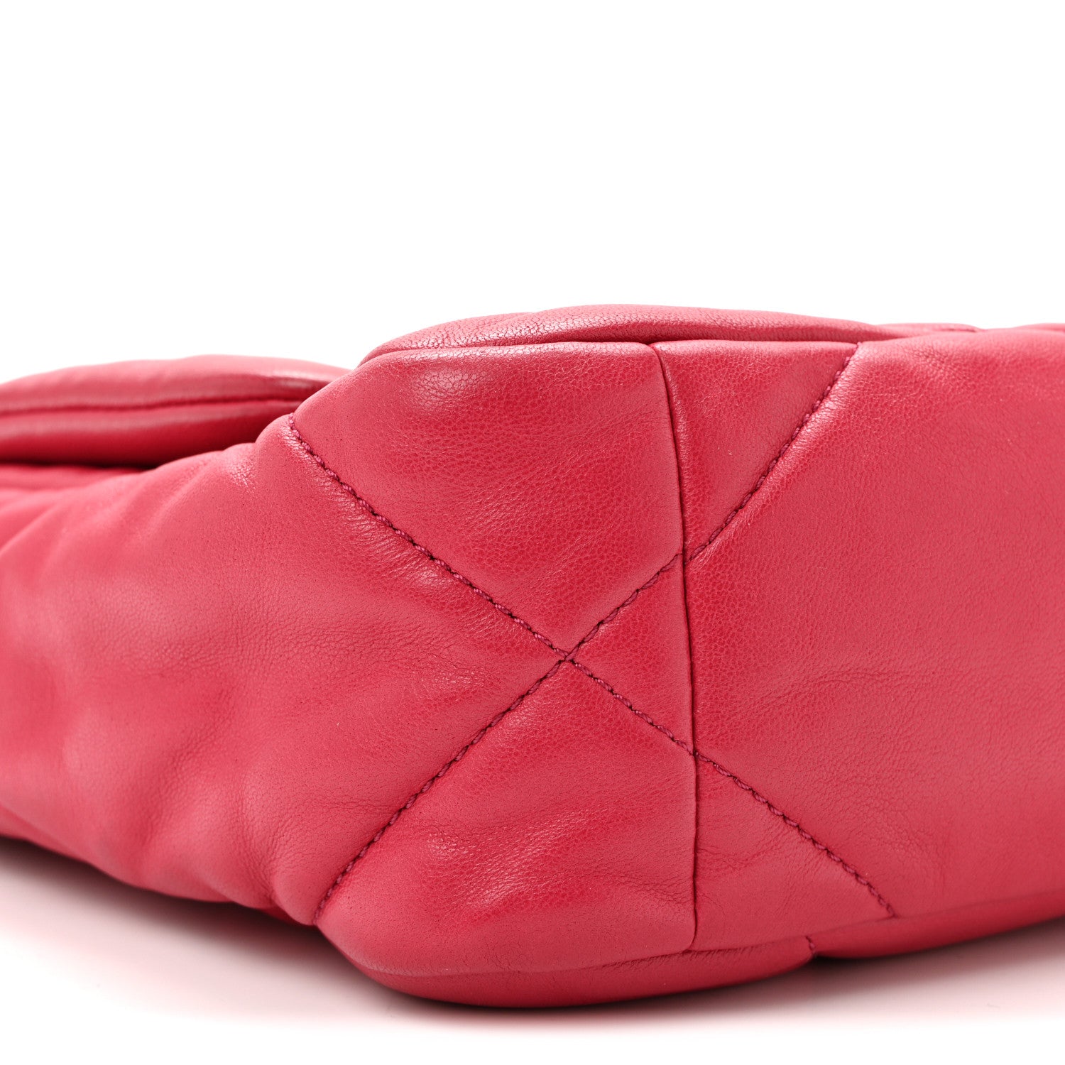 Chanel Lambskin Quilted Medium Chanel 19 Flap Dark Pink 9 of 10