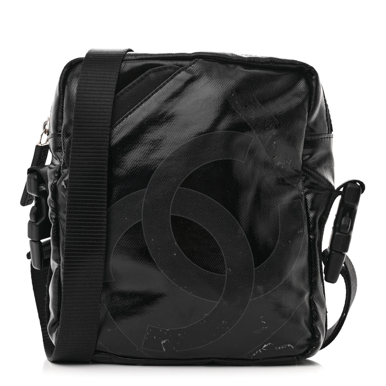 Chanel Coated Canvas Sport Crossbody Black 1 of 12