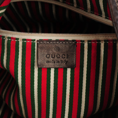 Gucci Monogram Medium New Britt Hobo Dark Brown 6 of 7