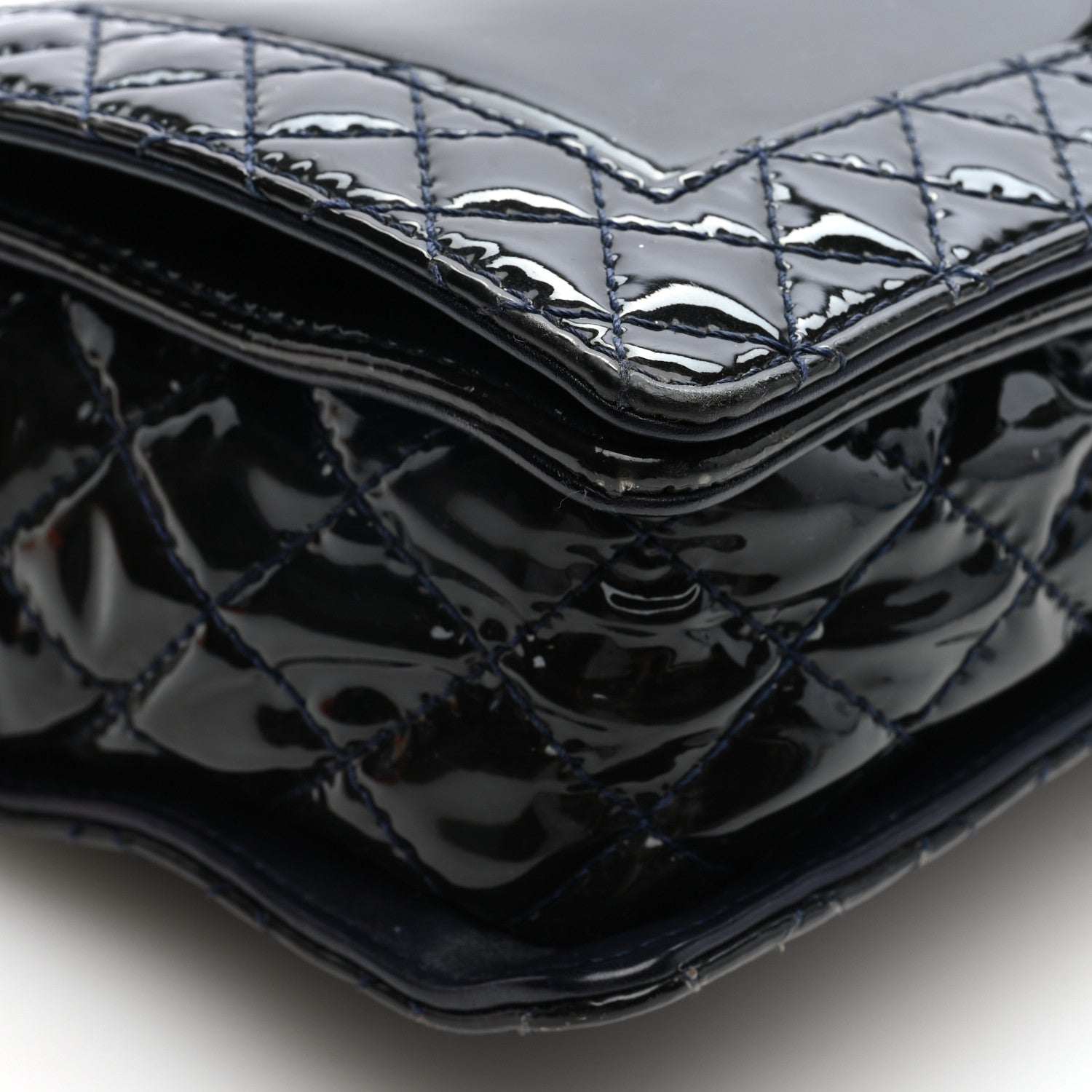 Chanel Patent New Medium Boy Reverso Flap Black 9 of 10