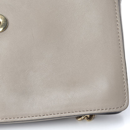 Chloe Suede Calfskin Small Faye Shoulder Bag Motty Grey 12 of 19