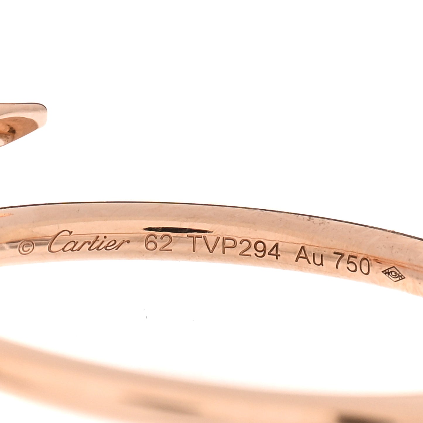 18K Pink Gold Small Juste Un Clou Ring 62 10