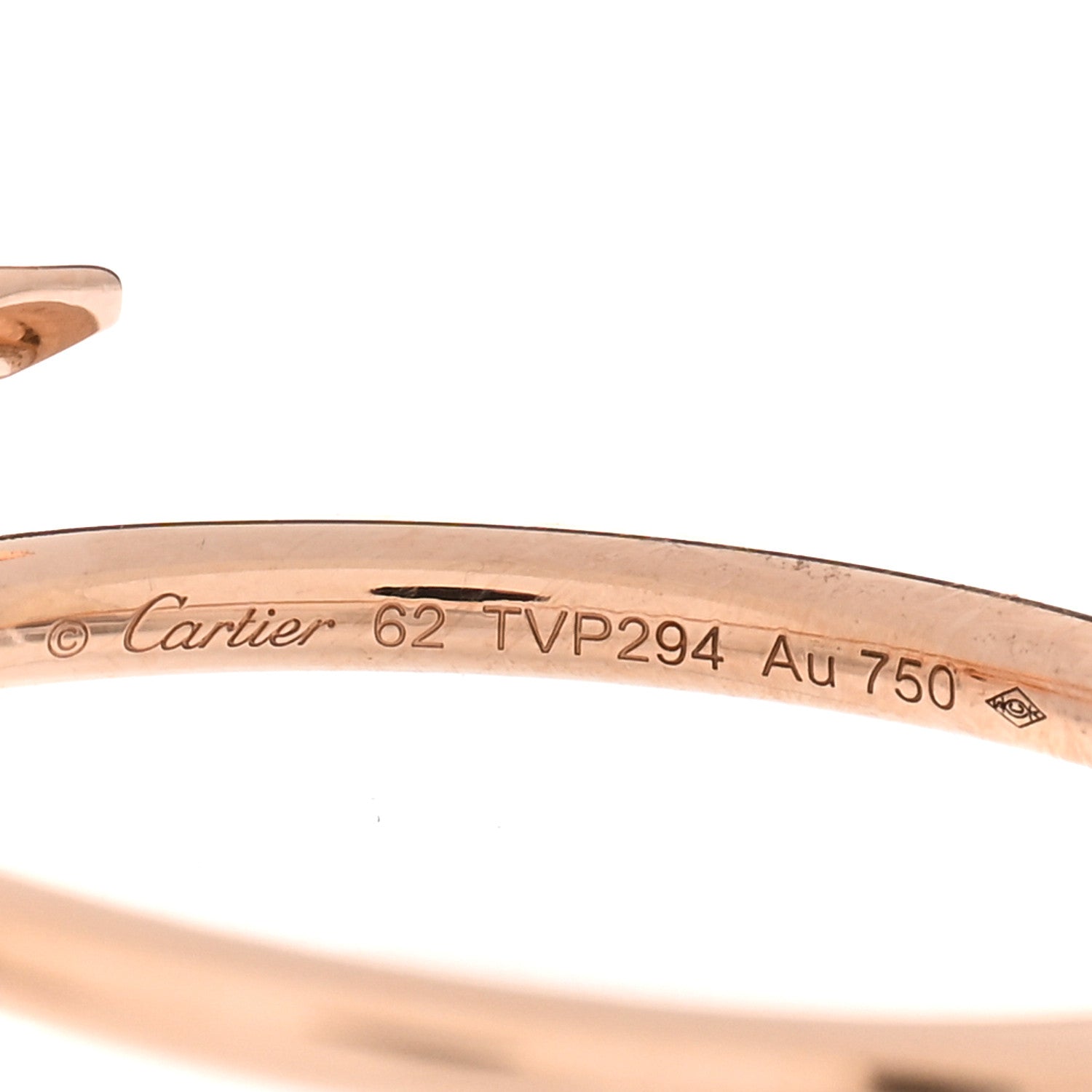 Cartier 18K Pink Gold Small Juste Un Clou Ring 62 10 5 of 5