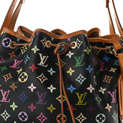 Louis Vuitton Monogram Multicolor Petit Noe Black 7 of 10