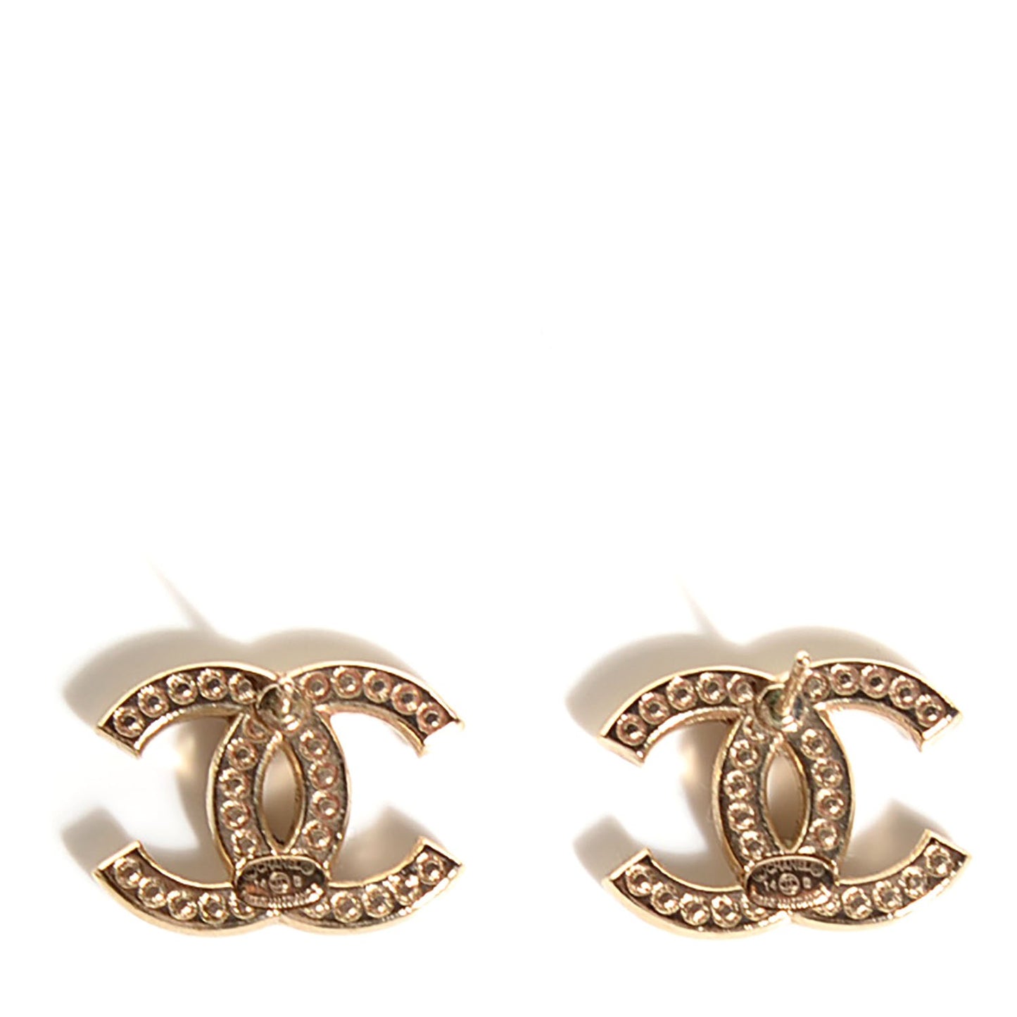Crystal CC Earrings Gold