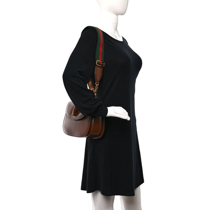 Gucci Boarded Dyana Lux Calfskin Web Medium Bamboo 1947 Top Handle Bag Brown 2 of 9