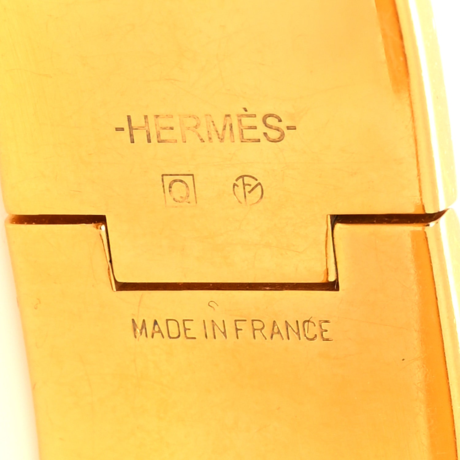 Hermes Enamel Wide Clic Clac H Bracelet GM Orange 5 of 6