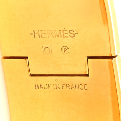 Hermes Enamel Wide Clic Clac H Bracelet GM Orange 5 of 6
