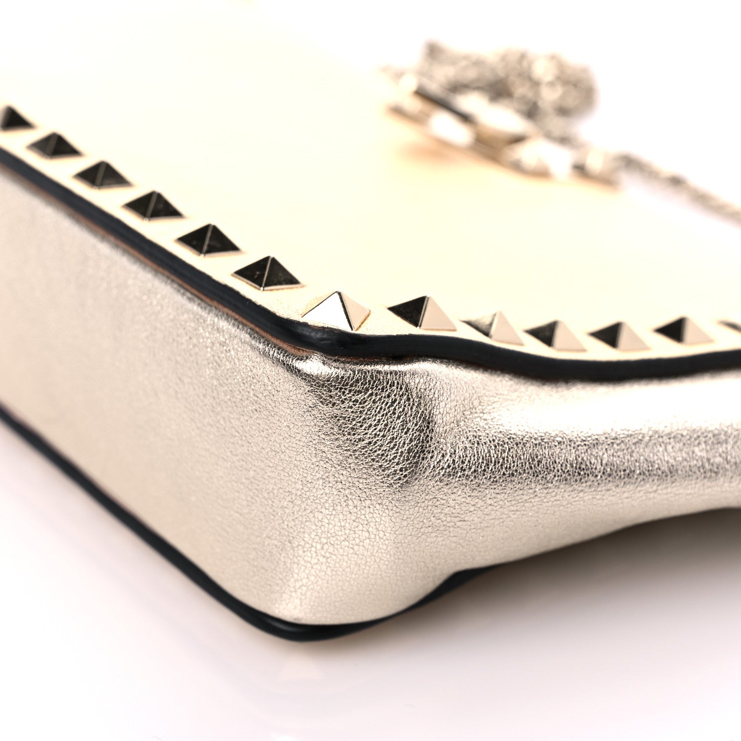 Valentino Garavani Metallic Calfskin Rockstud Mini Chain Shoulder Bag Multicolor 8 of 15