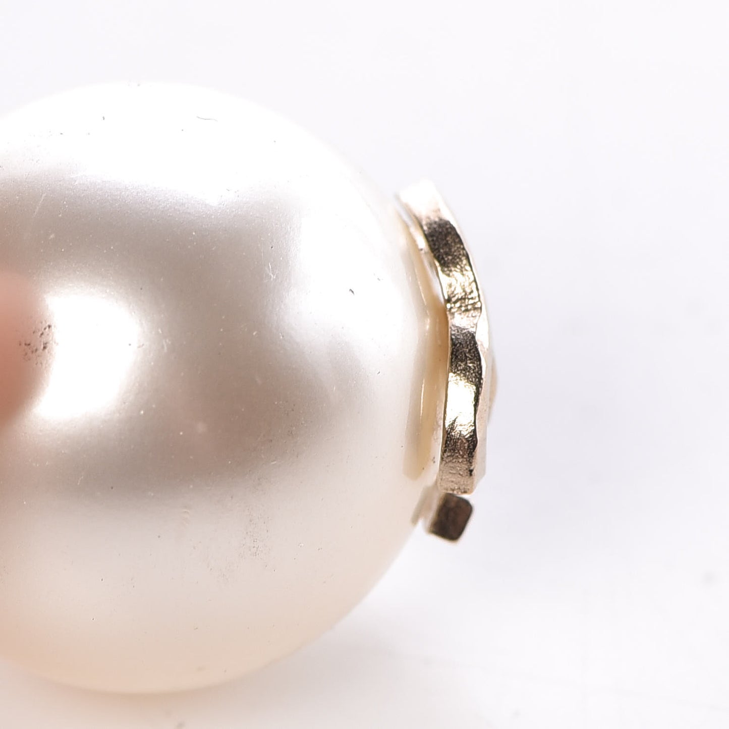 Pearl CC Large Earrings Gold