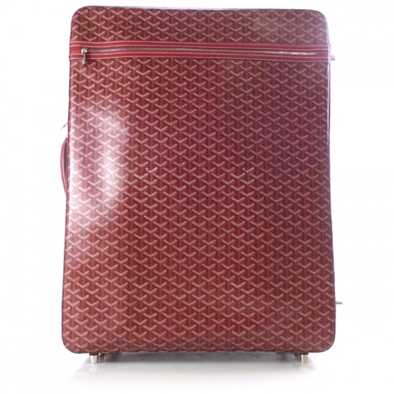 Goyardine Trolley MM Rolling Suitcase Red