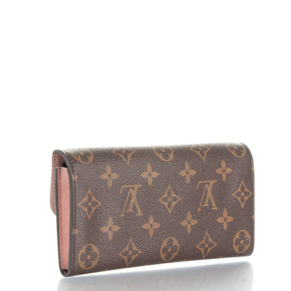 Louis Vuitton Monogram Emilie Wallet Rose Ballerine 3 of 7