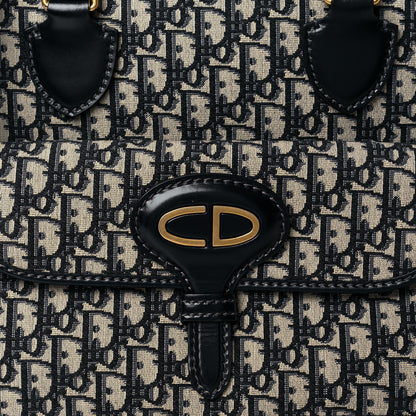 Christian Dior Oblique Tote Bag Blue 7 of 9