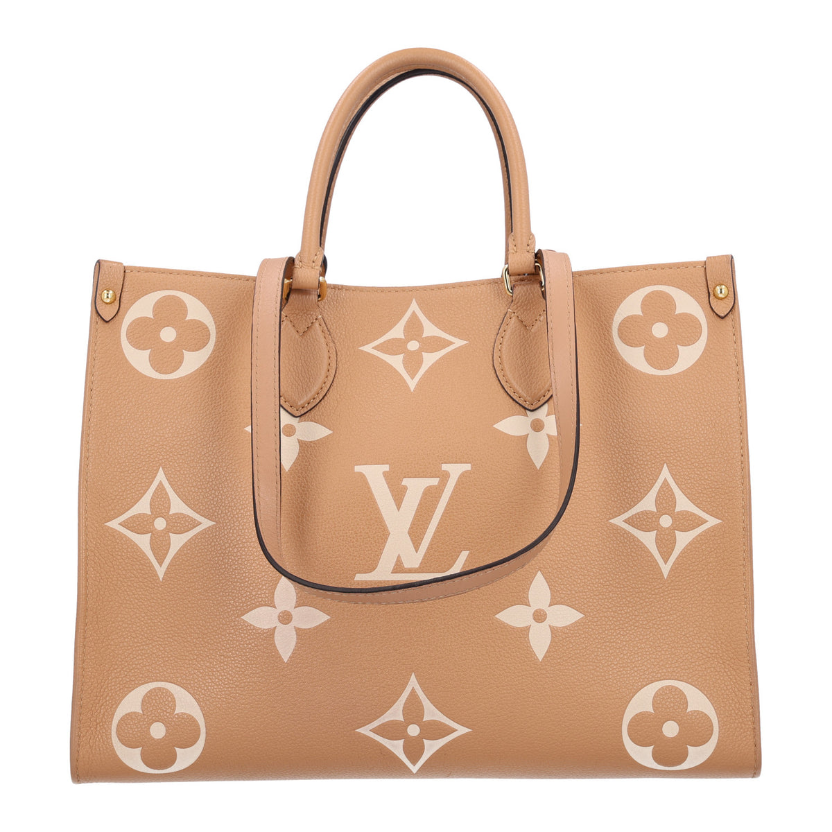Louis Vuitton Empreinte Monogram Giant Onthego MM Arizona Creme 1 of 9