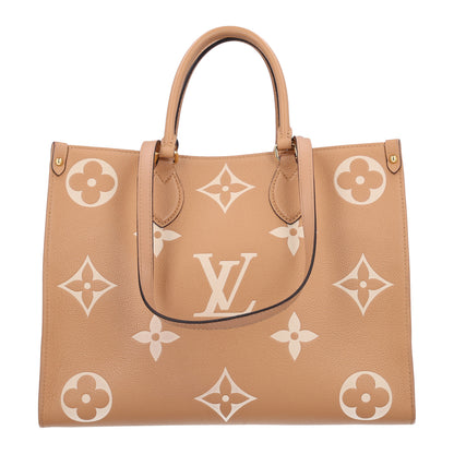 Louis Vuitton Empreinte Monogram Giant Onthego MM Arizona Creme 1 of 9