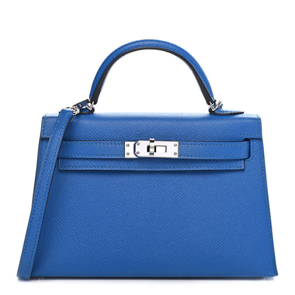 Hermes Epsom Mini Kelly Sellier 20 Bleu Zellige 1 of 28