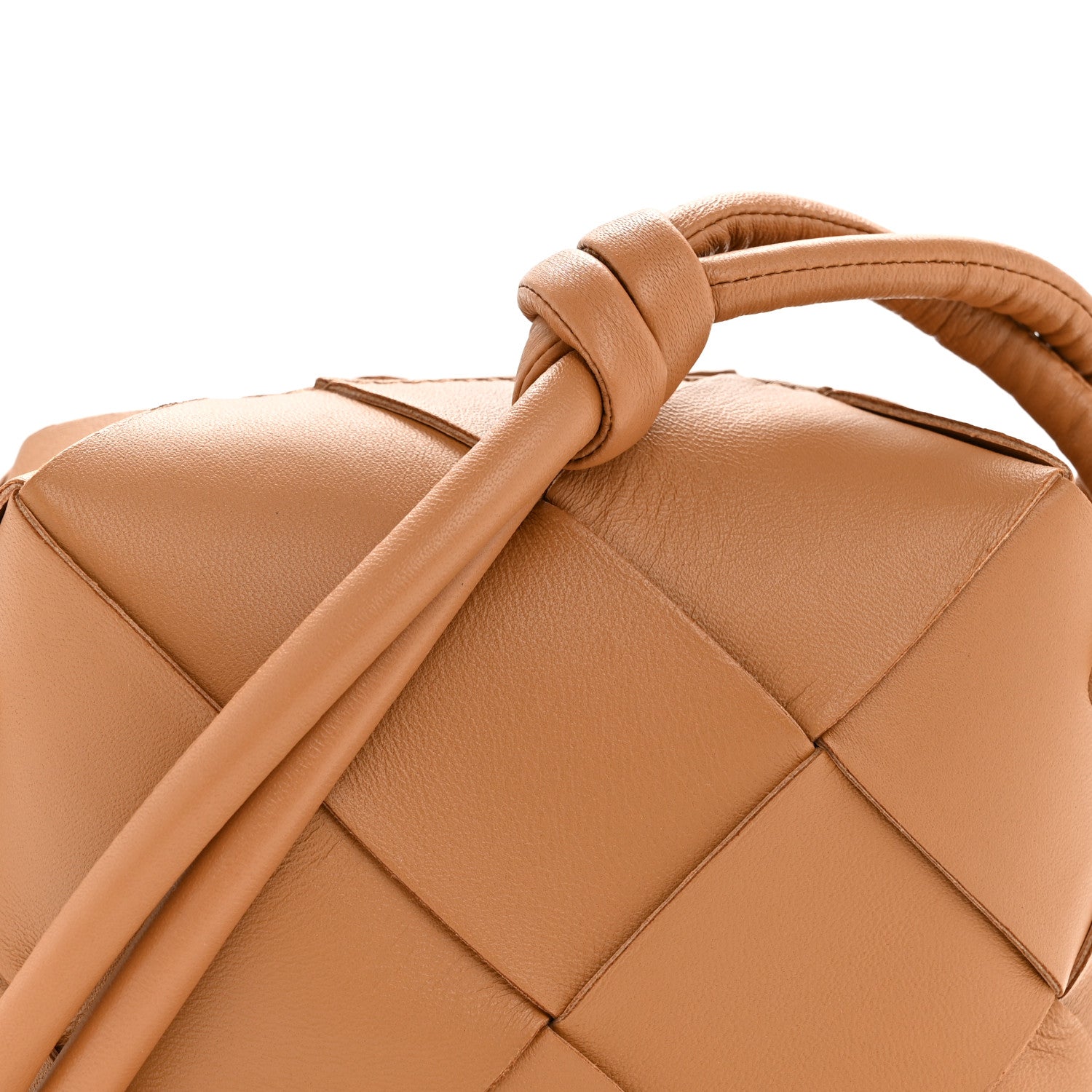 Bottega Veneta Lambskin Maxi Intrecciato Mini Cassette Camera Bag Acorn 7 of 10