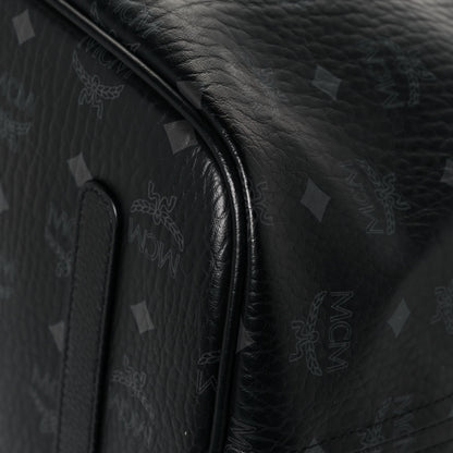 MCM Visetos Large Liz Reversible Shopper Tote Black 8 of 18