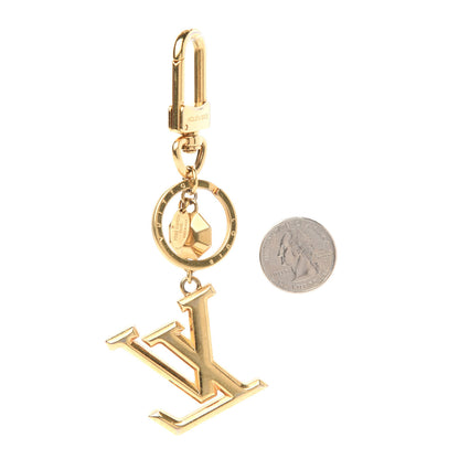Louis Vuitton LV Facettes Bag Charm Key Holder Gold 2 of 3