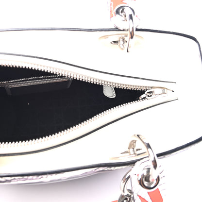 Christian Dior Calfskin Quilted Jack Pierson Art Lady Dior White Black Multicolor 4 of 4