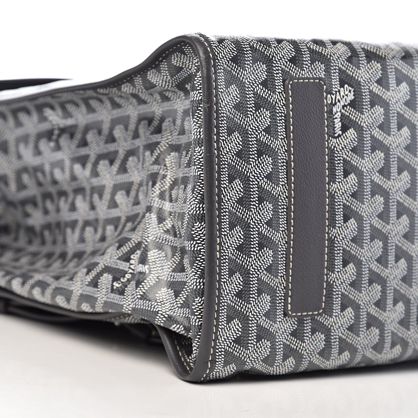 Goyardine Saint Leger Soft Briefcase Backpack Grey