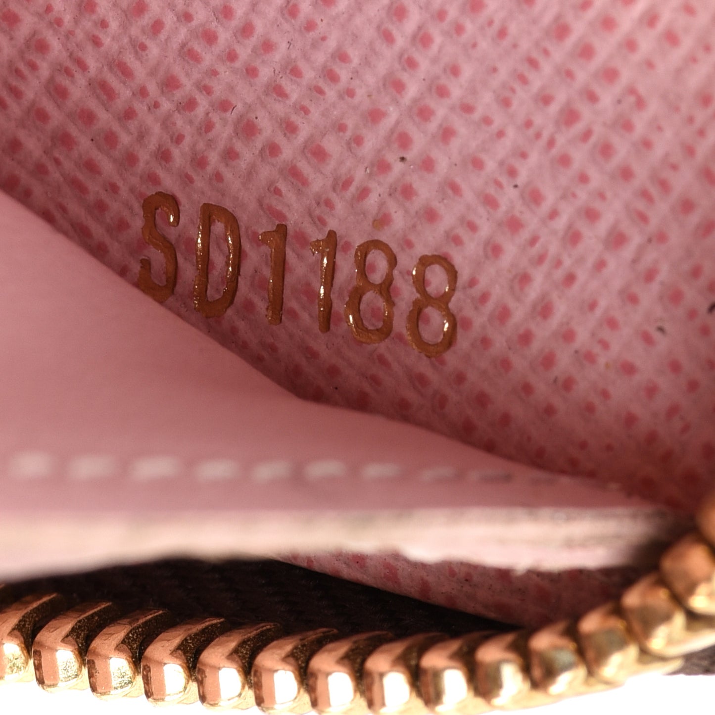 Monogram Clemence Wallet Rose Ballerine