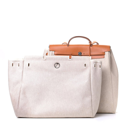 Hermes Toile Vache Hunter Herbag 39 MM Natural 1 of 13