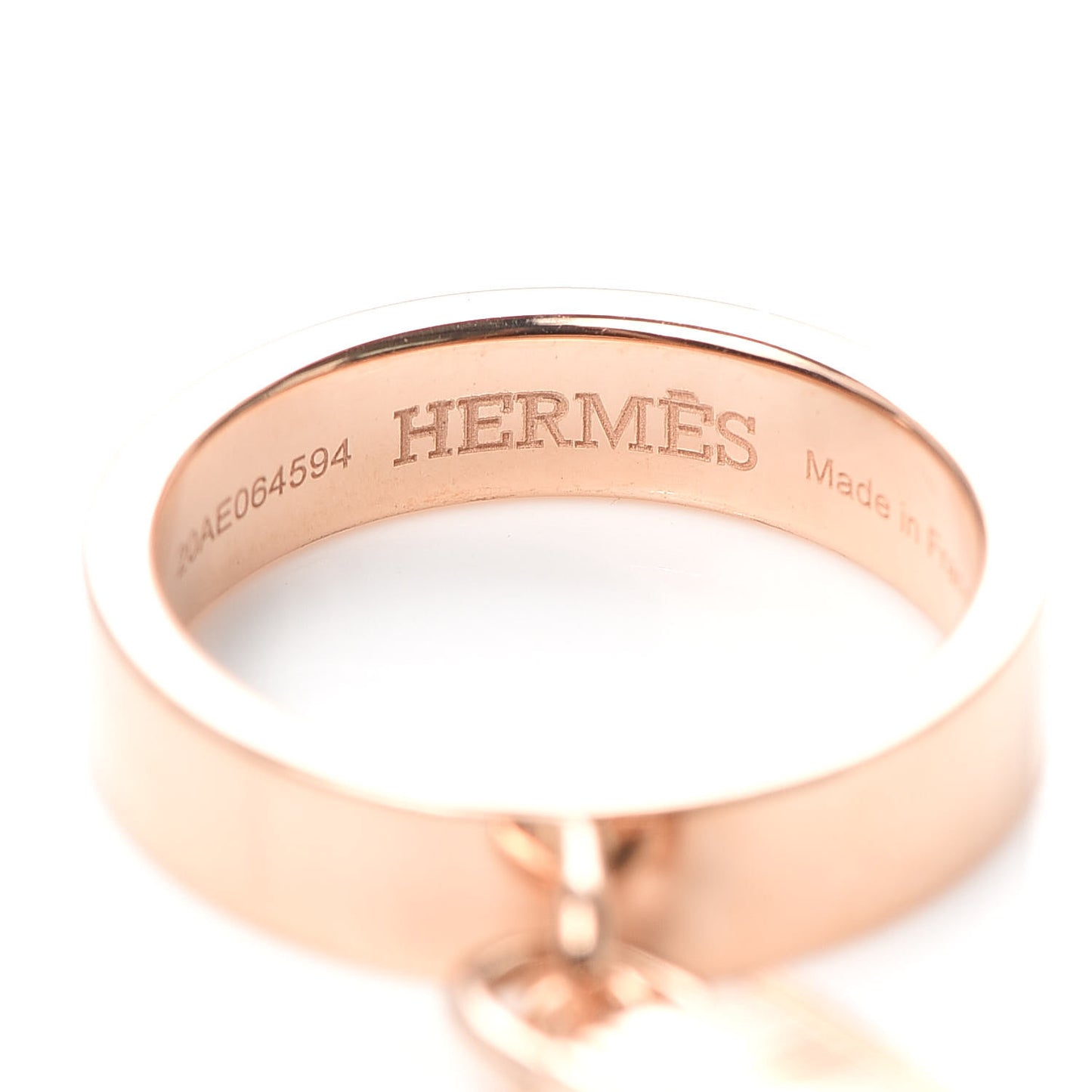 18K Rose Gold Kelly Clochette Double Ring 50 5.25