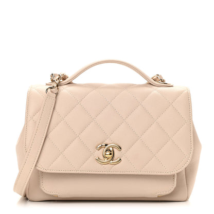 Chanel Caviar Quilted Medium Business Affinity Flap Beige 1 of 14