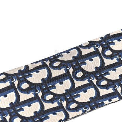 Christian Dior Silk Oblique Mitzah Scarf Blue 6 of 6