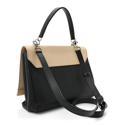 Louis Vuitton Soft Calfskin Lockme II Top Handle Vanille Black 3 of 21