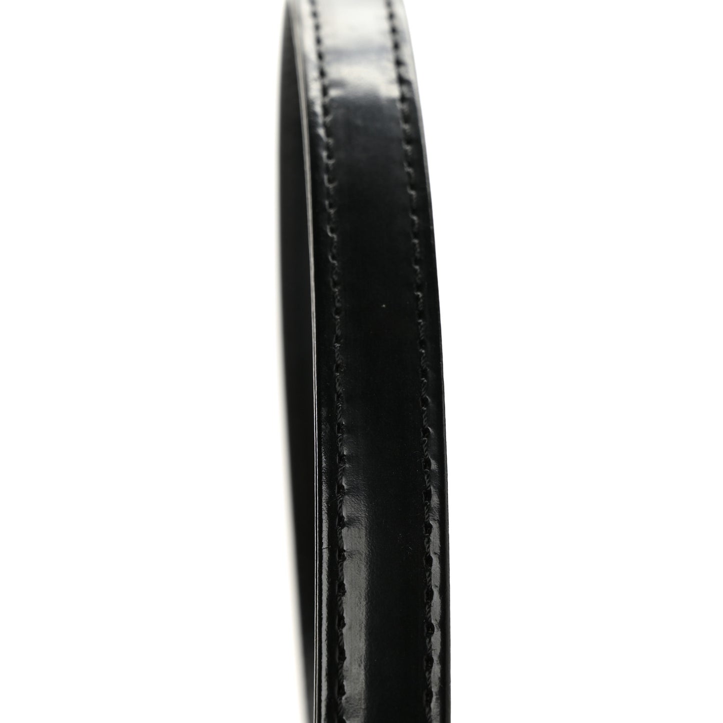 Patent Calfskin Lady Dior Shoulder Strap Black