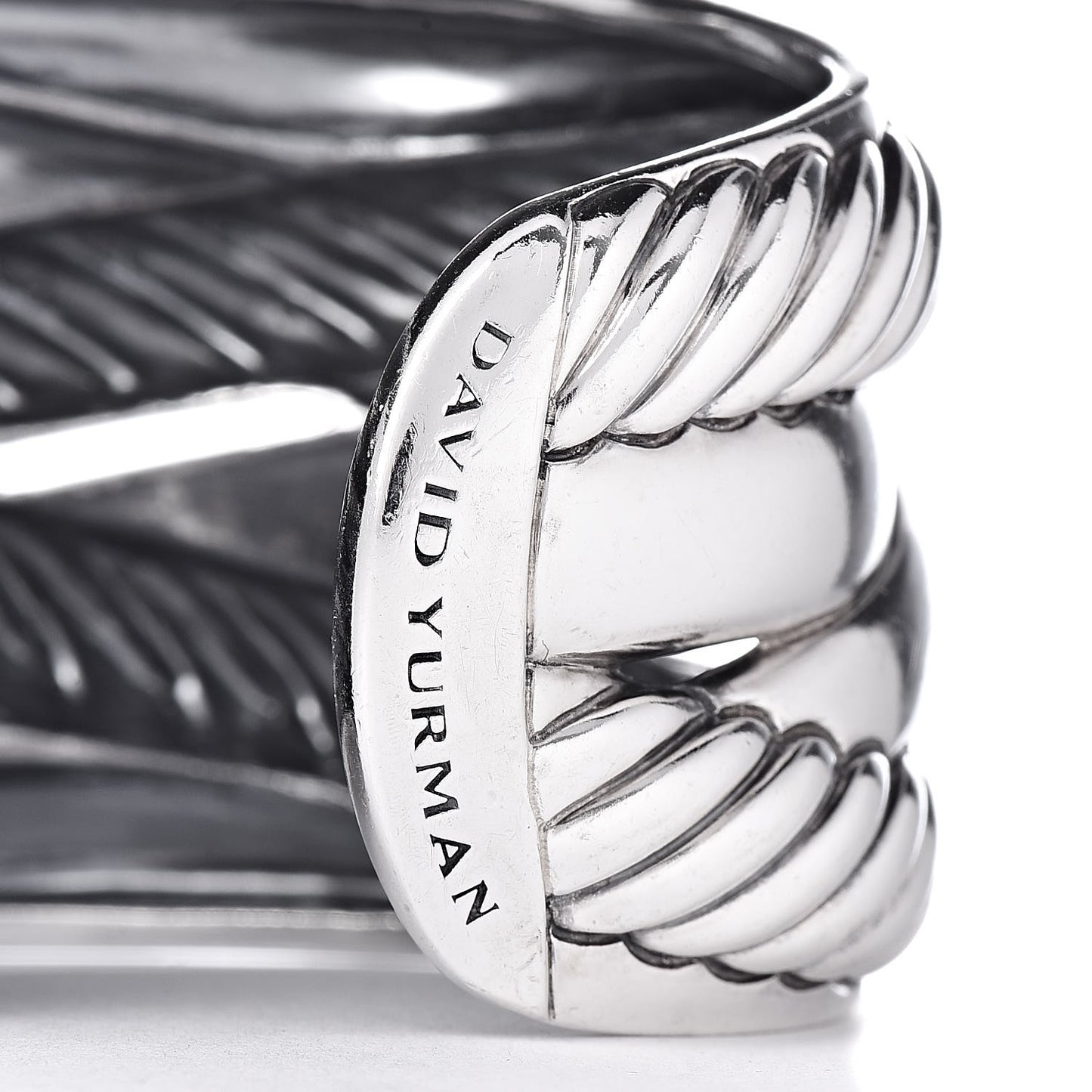 Sterling Silver Crossover Cuff Bracelet