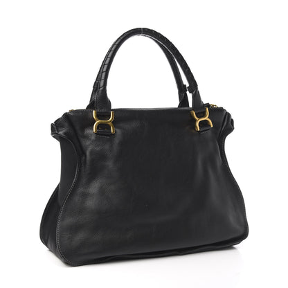 Chloe Calfskin Large Marcie Satchel Black 3 of 10